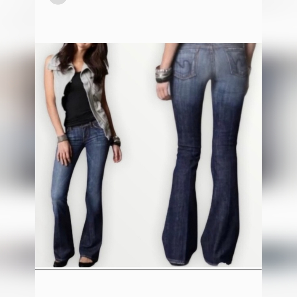 Citizens Of Humanity Dark Blue Flare Jeans